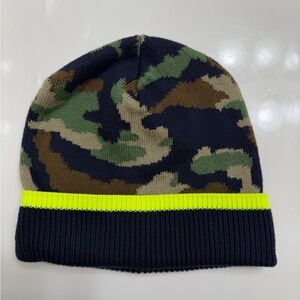 Crewcuts Camouflage Beanie with Neon Stripe